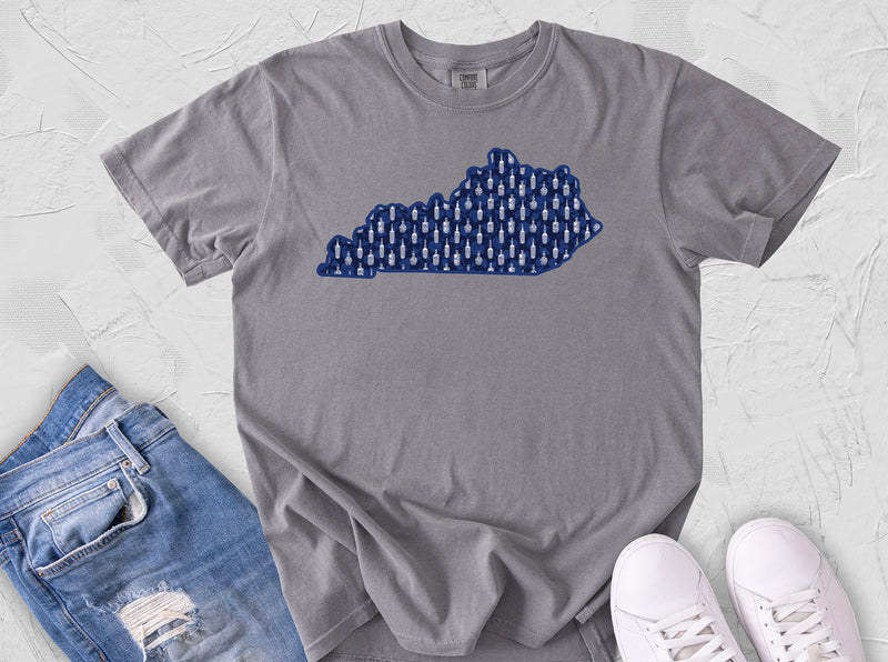 Kentucky Bourbon Southern Chinoiserie Pattern Comfort Colors Tee