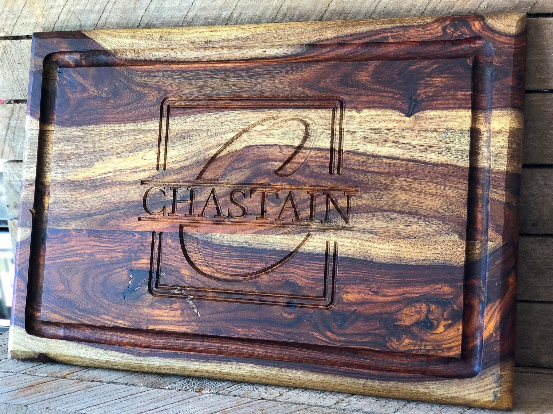 Personalized Monogrammed Cutting Board, Beautiful Wood Grain, Large 15x22  Size – Crosswired Creations